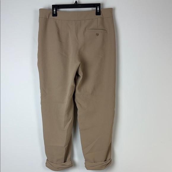 Aritzia Wilfred Allant Trousers Tan Relaxed Fit Size 6 - Picture 4 of 11